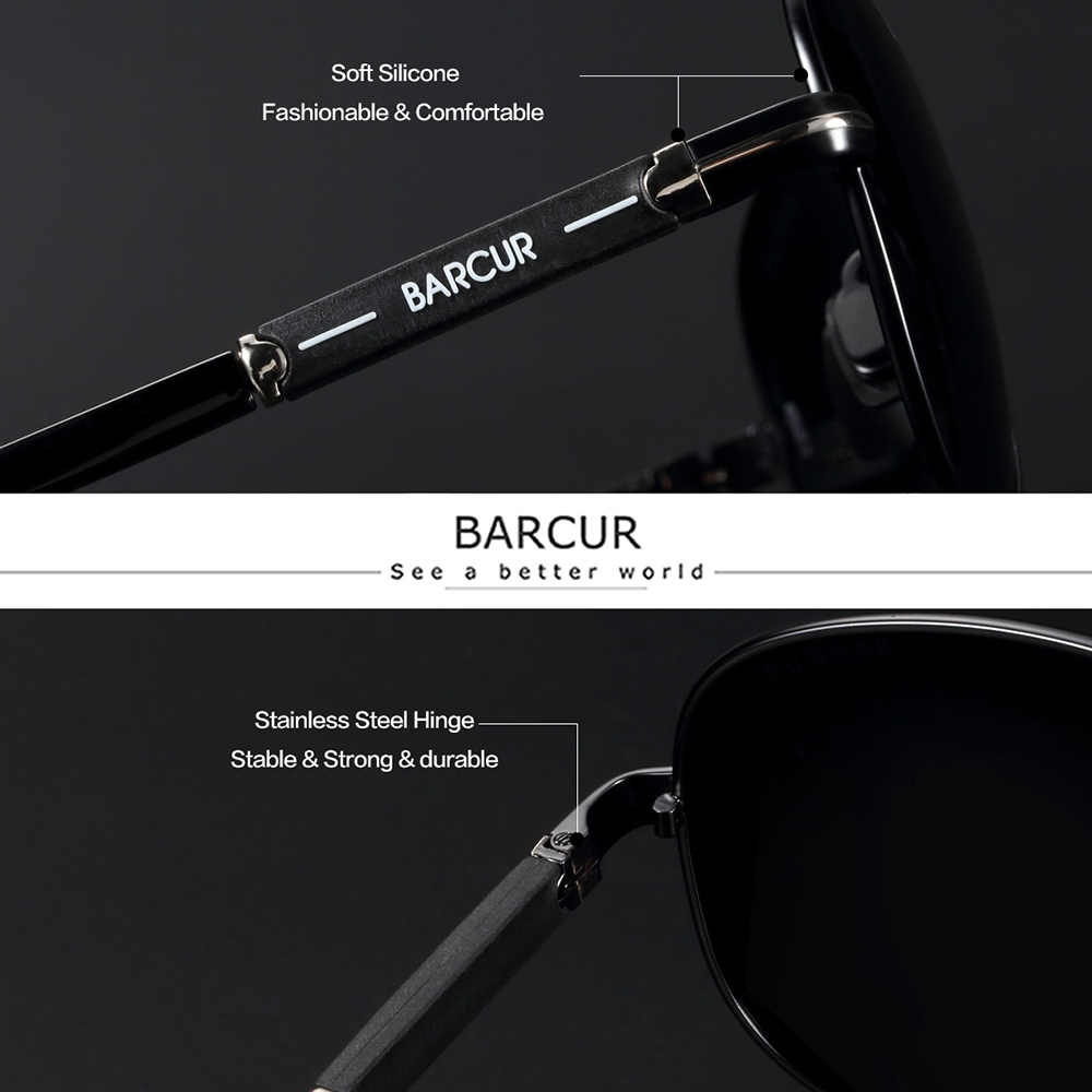 BARCUR spolaryzowane męskie ok – Sunglasses Aviator Polarized recenzja i cena