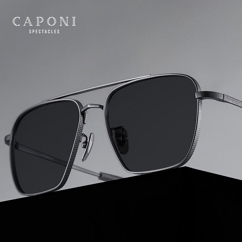 CAPONI Czysty tytan okulary pr – Sunglasses Aviator Polarized recenzja i cena