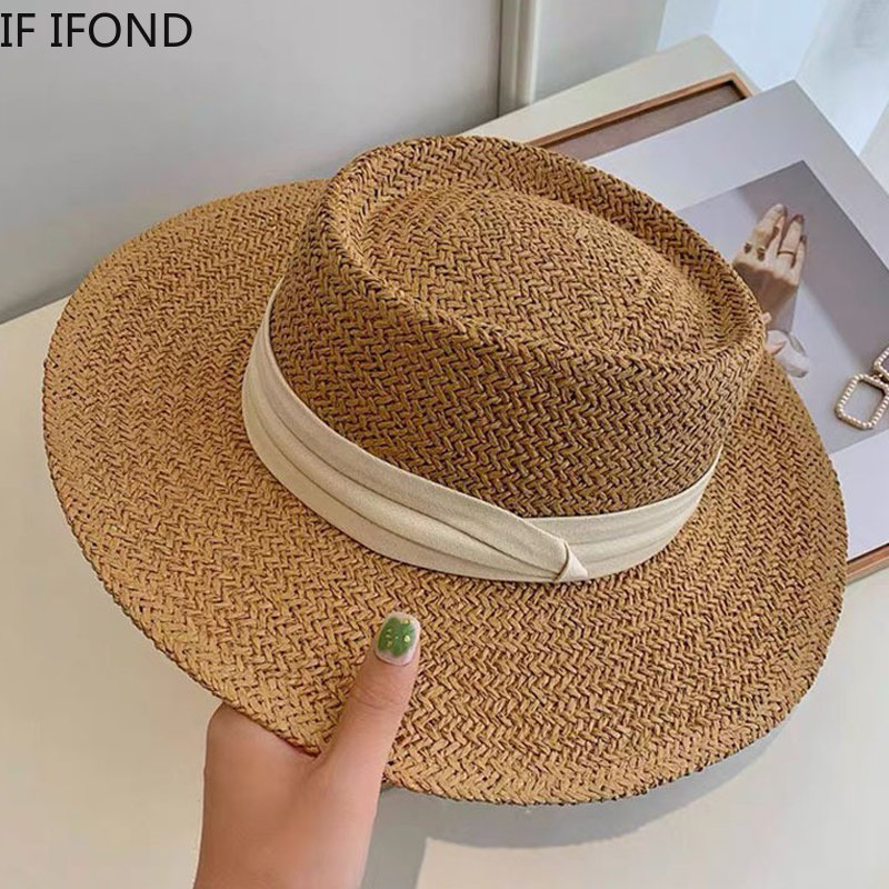 Wiosna Lato Oddychające Słomko – Bucket Hat Straw recenzja i cena